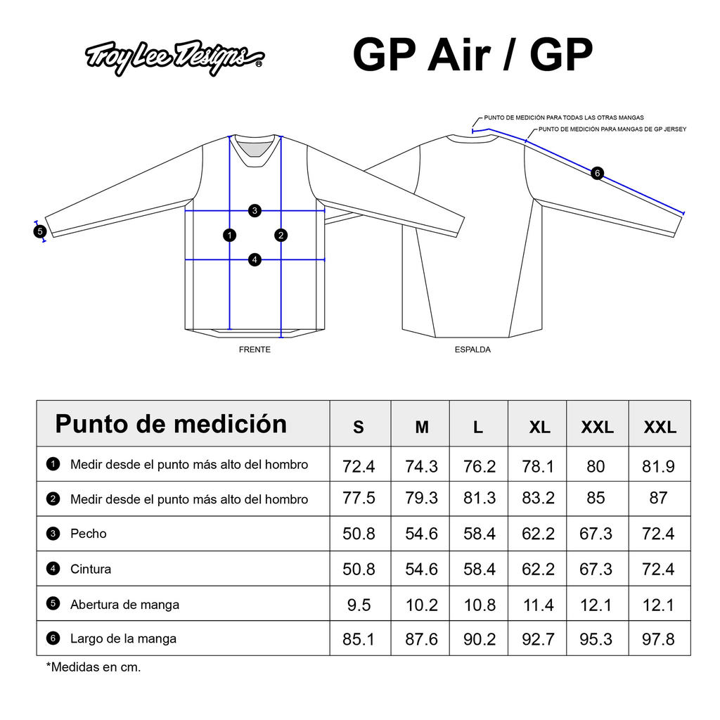Gp Pro Air Jersey Manic Monday Blue Troy lee