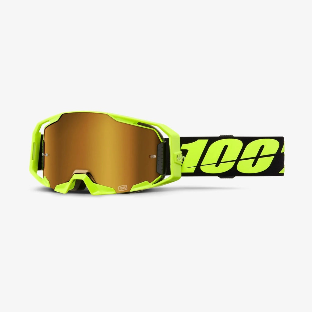 Armatic Goggle Neon Yellow - Mirror True Gold Lens 100%