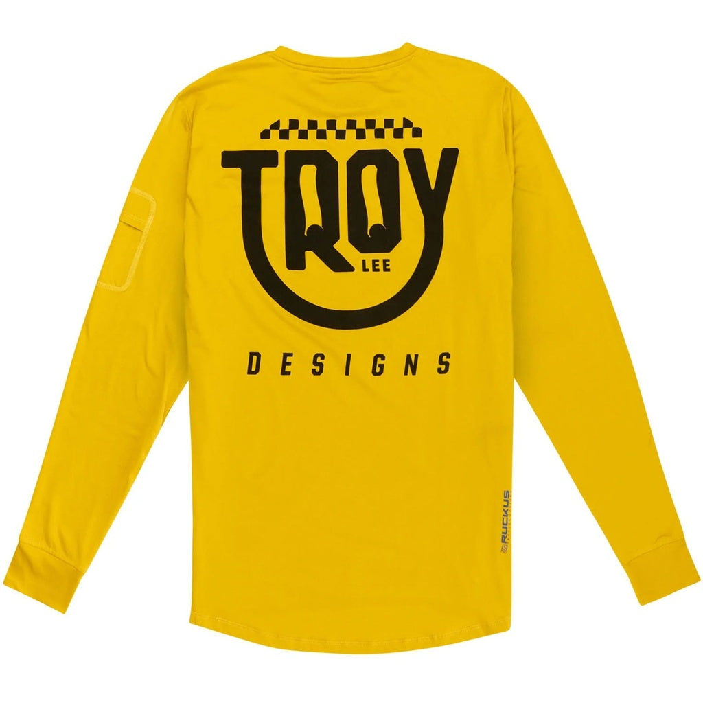 Ruckus Long Sleeve Ride Tee; Eyez Safron