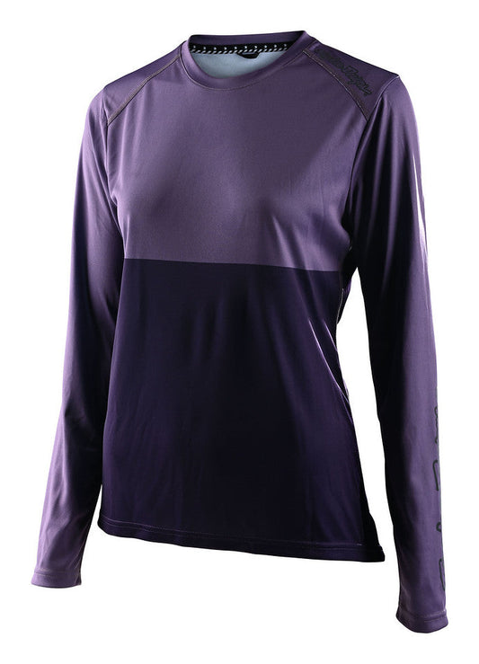 Jersey para mujer Troy Lee Designs Lilium manga larga MTB Block Orchid / Purple