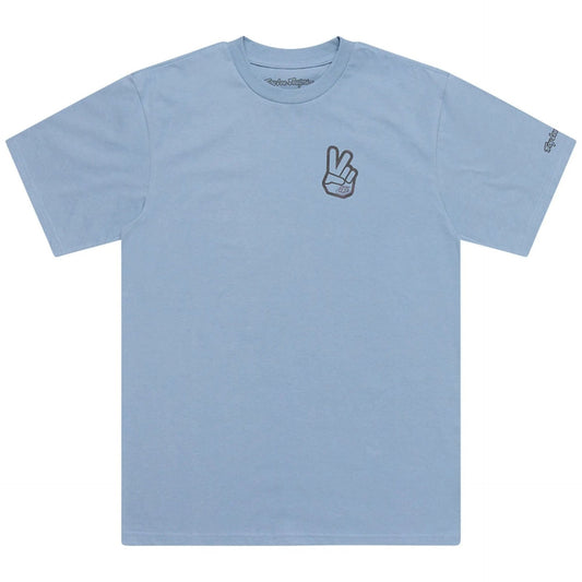 Playera Manga Corta Troy Lee Designs Peace Out Smoke Blue