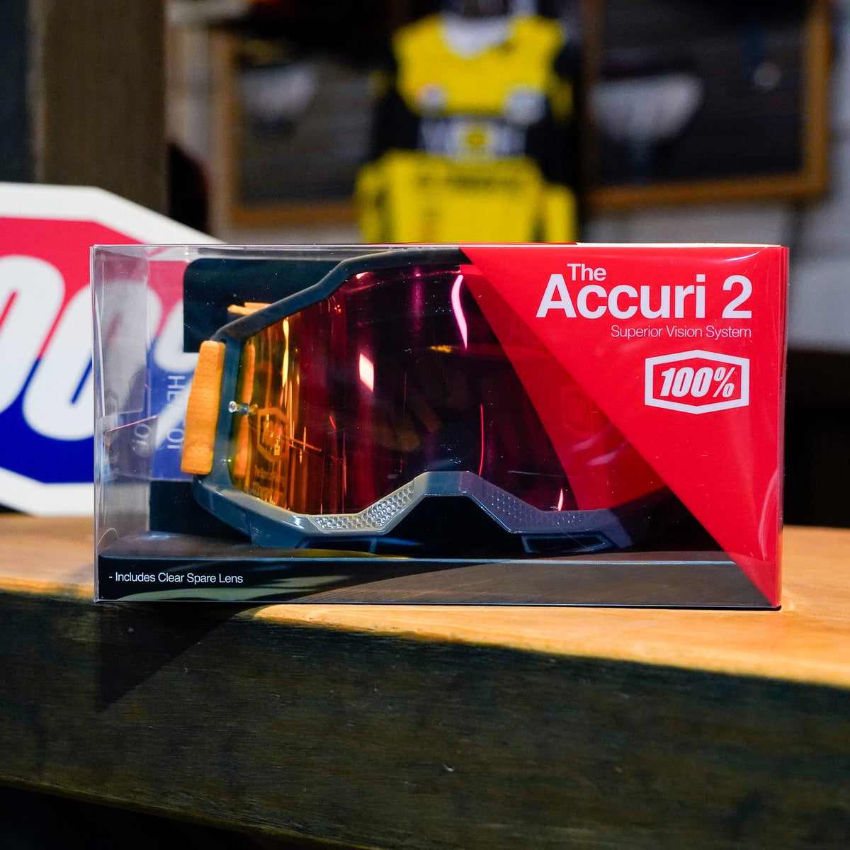 Goggles 100% Accuri 2 Orange Mica Espejo Roja