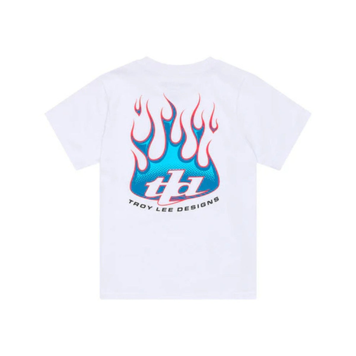 Playera Manga Corta para niño Troy Lee Designs Torched White