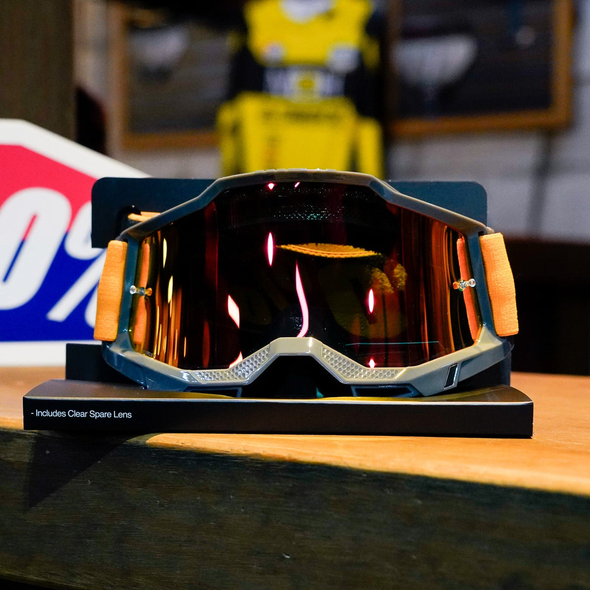 Goggles 100% Accuri 2 Orange Mica Espejo Roja