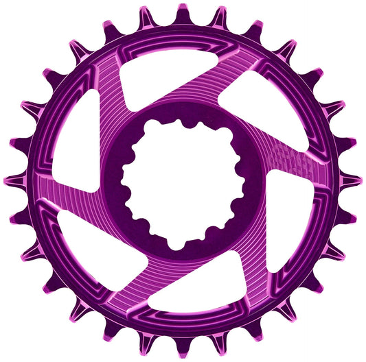Plato e*thirteen Helix R Guidering SRAM Direct Mount 28T 3mm Offset Eggplant