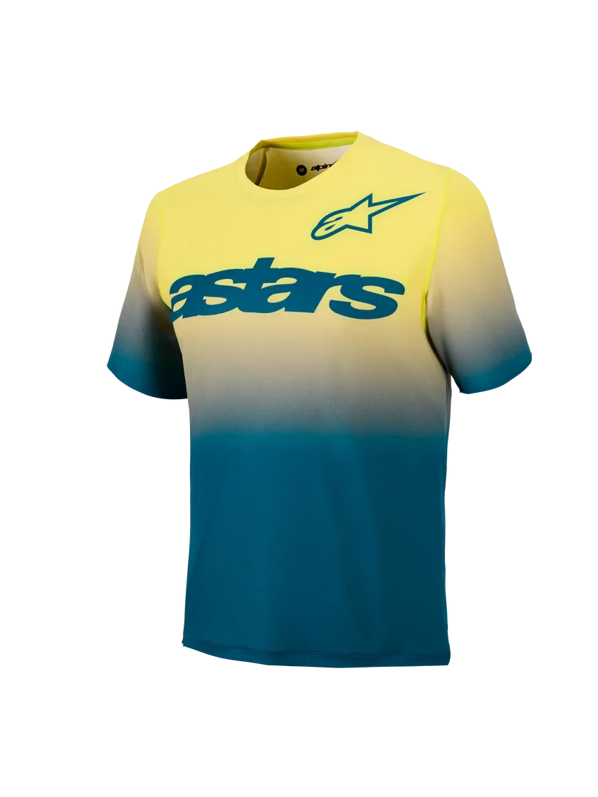 Jersey A-Dura Astars 2.0 Azul/Amarillo Fluo - Manga Corta