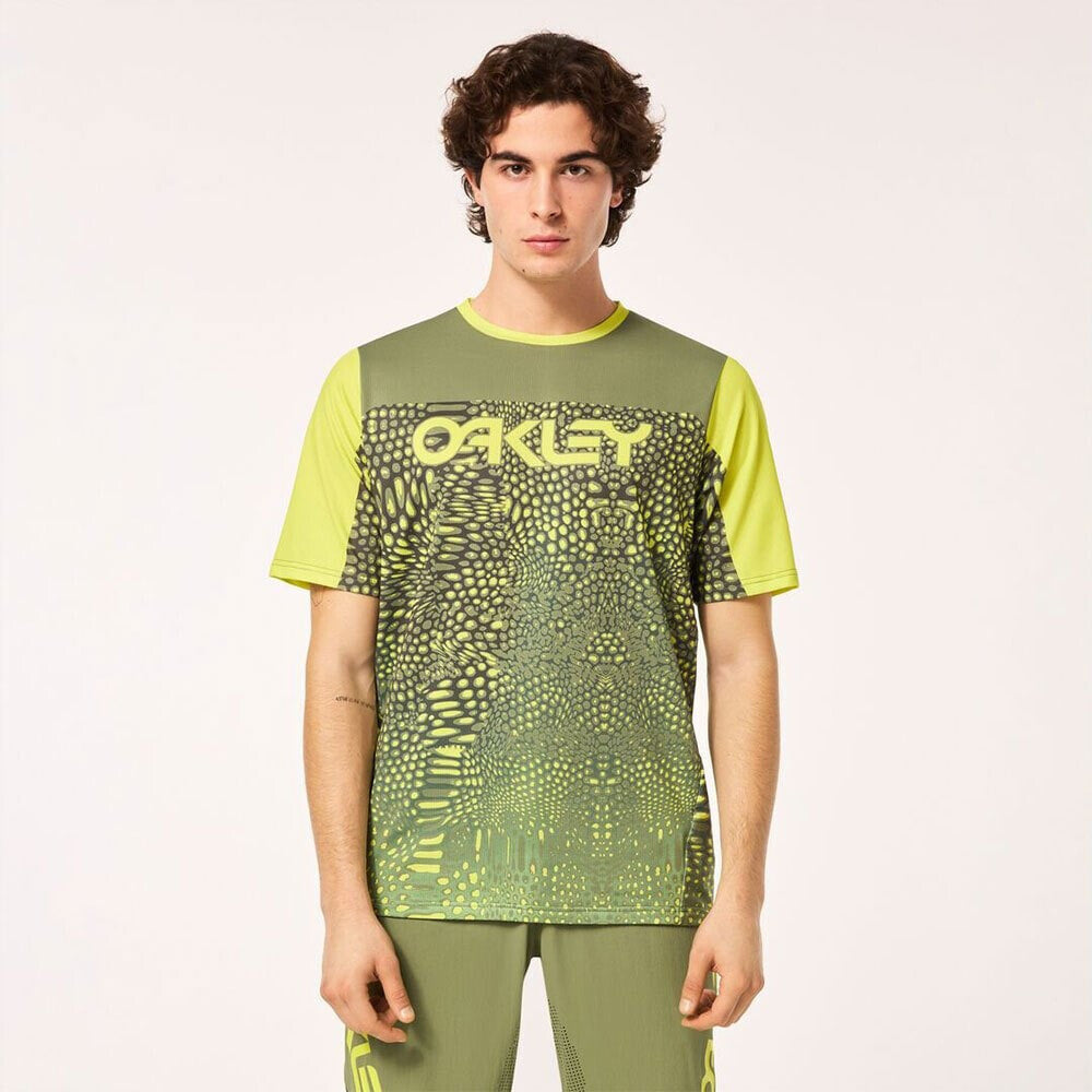 Jersey Oakley Maven Coast SS Distorted Frogskin Green