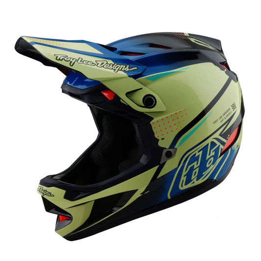 Casco Troy Lee Designs D4 Composite Drip Glo Yellow