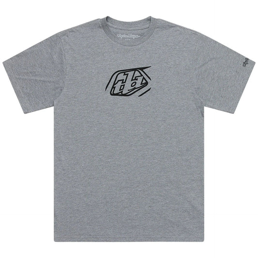 Playera Manga Corta Troy Lee Designs Badge Gray Heather