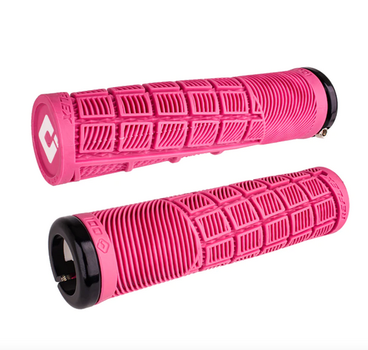 Punos ODI Reflex V2.1 Lock-On MTB Closed End 135mm White/Pink