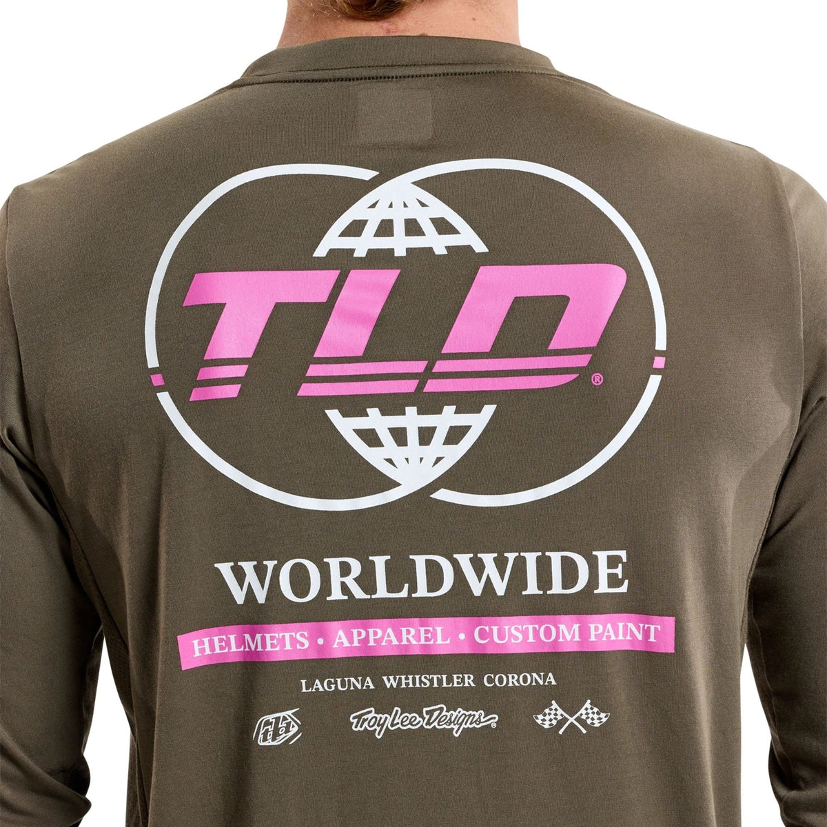 Playera manga larga para MTB Skyline Ride; Worldwide Caper