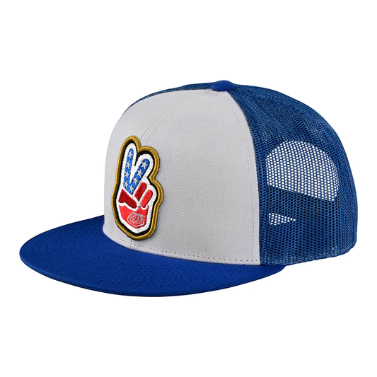 Gorra Troy Lee Designs Trucker Peace Out Blue / Cream