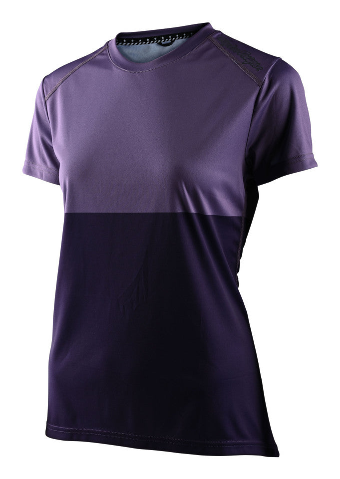 Jersey para mujer Troy Lee Designs Lilium manga corta MTB Block Orchid / Purple