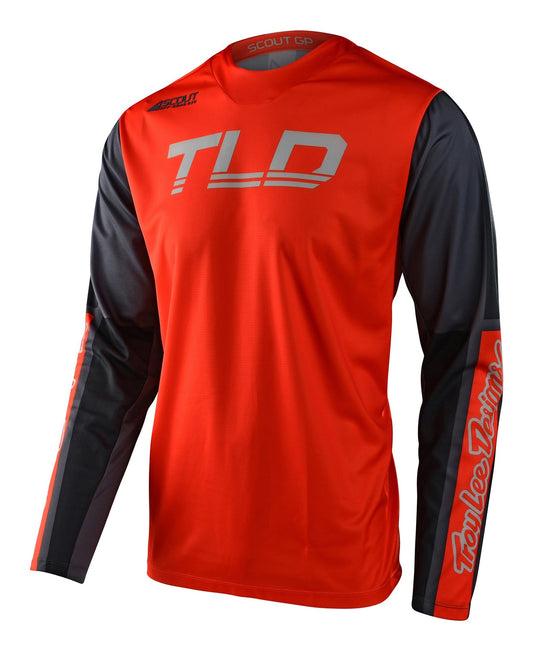 Jersey Troy Lee Designs Scout Gp Recon Neon Orange / Gray