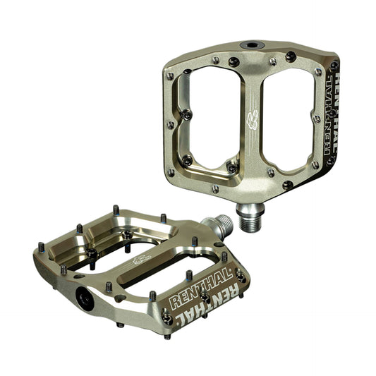 Pedales Renthal Revo-F Flat Aluminio Gold