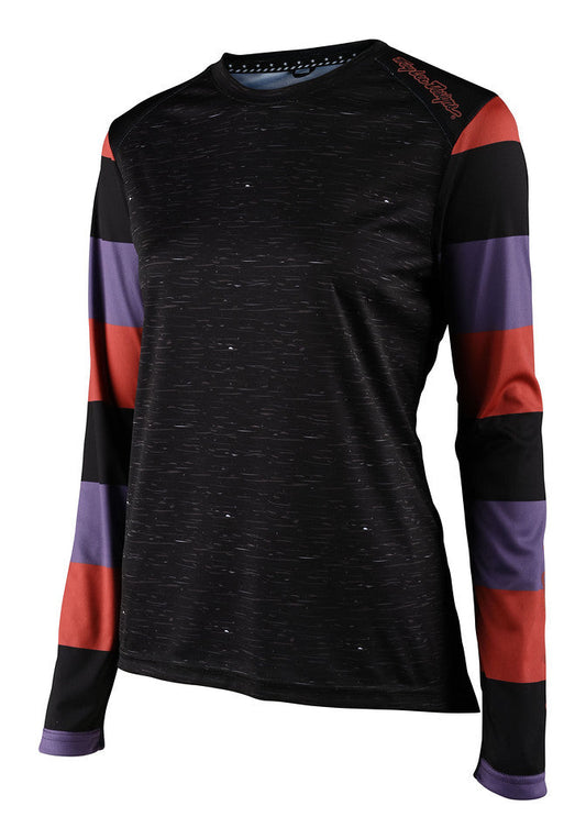 Jersey para mujer Troy Lee Designs Lilium manga larga MTB Rugby Black