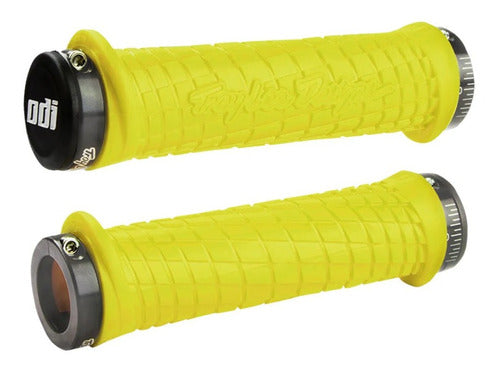 Punos ODI TLD MTB Lock On Yellow Graphite