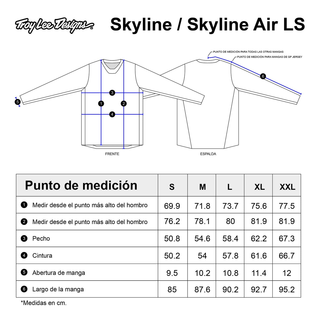 Jersey Troy Lee Designs Skyline Air Manga Larga Half Dye Windward