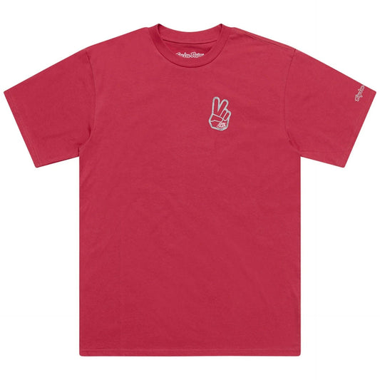 Playera Manga Corta Troy Lee Designs Peace Out Fuchsia