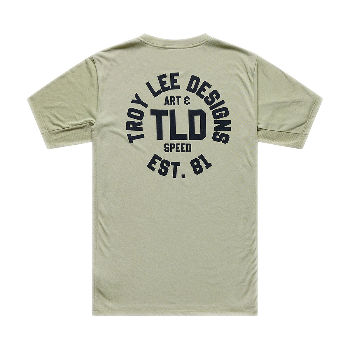 Playera manga corta para MTB Skyline Ride; Stamps Sage