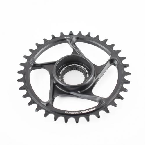 Plato e*thirteen E-Spec Aluminum Direct Mount Chainring 38T Black (CR4UPA-102)
