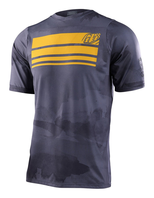 Jersey para MTB Troy Lee Designs Skyline Manga Corta Blocks Charcoal