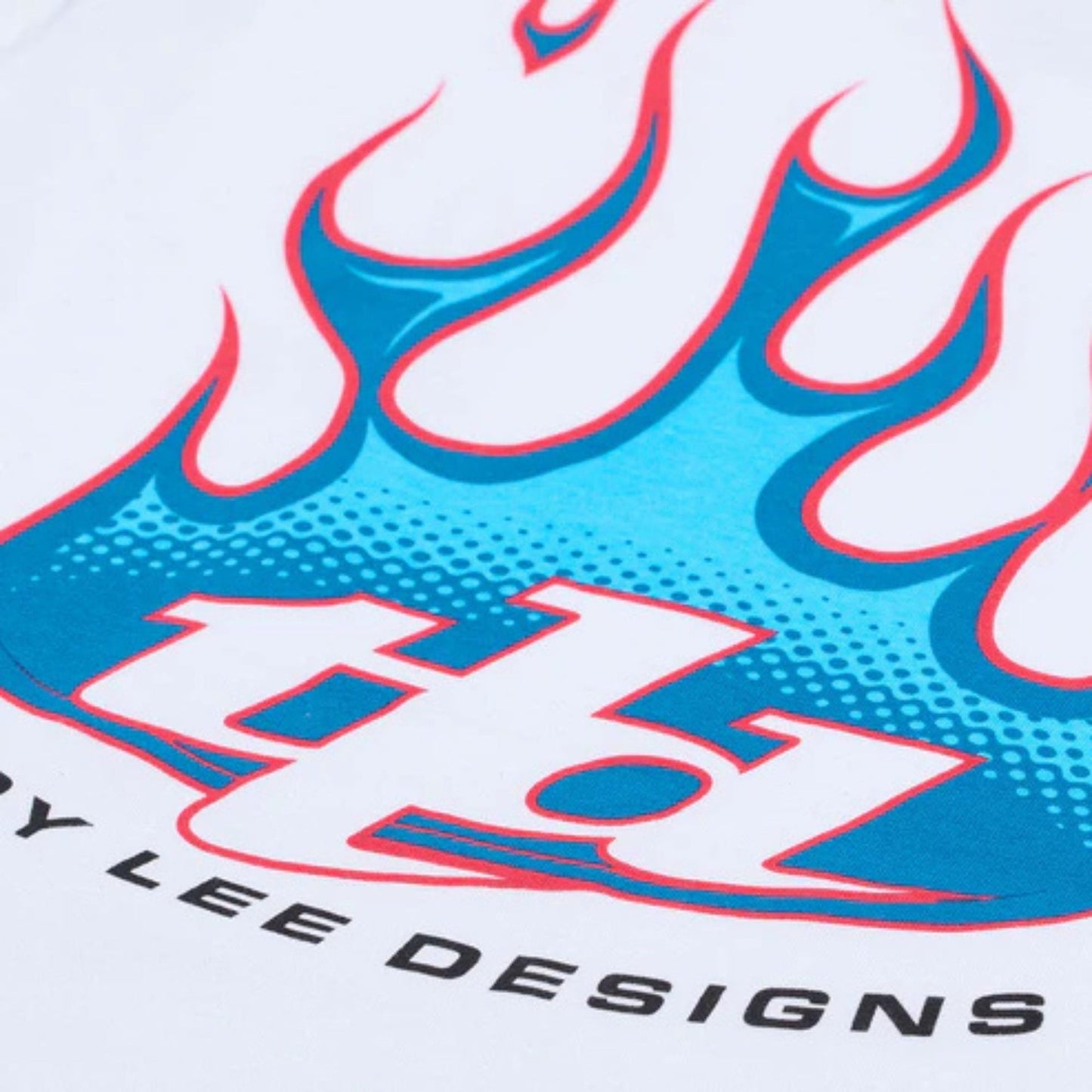 Playera Manga Corta para niño Troy Lee Designs Torched White