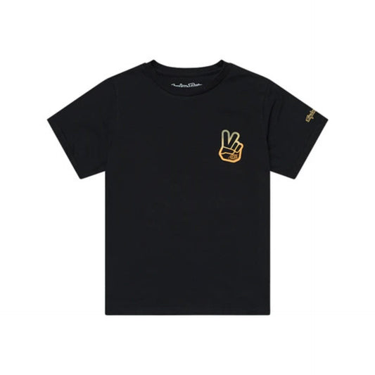 Playera Manga Corta para niño Troy Lee Designs Peace Out Black