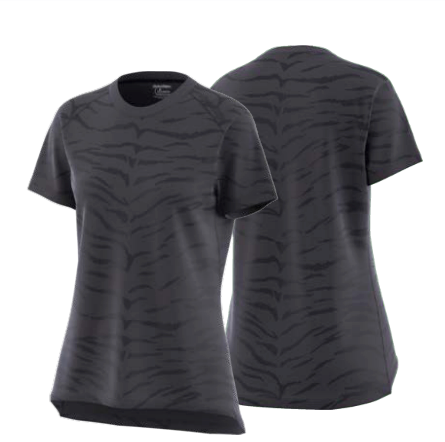 Jersey para mujer Troy Lee Designs Lilium manga corta MTB Tiger Jacquard Black