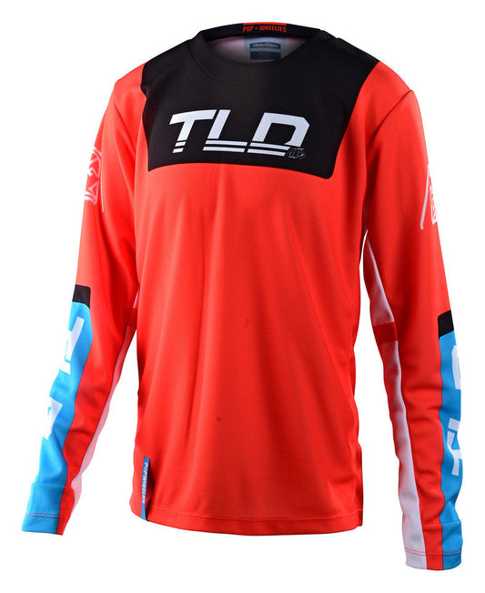 Jersey para niño Troy Lee Designs Gp Fractura Orange / Black