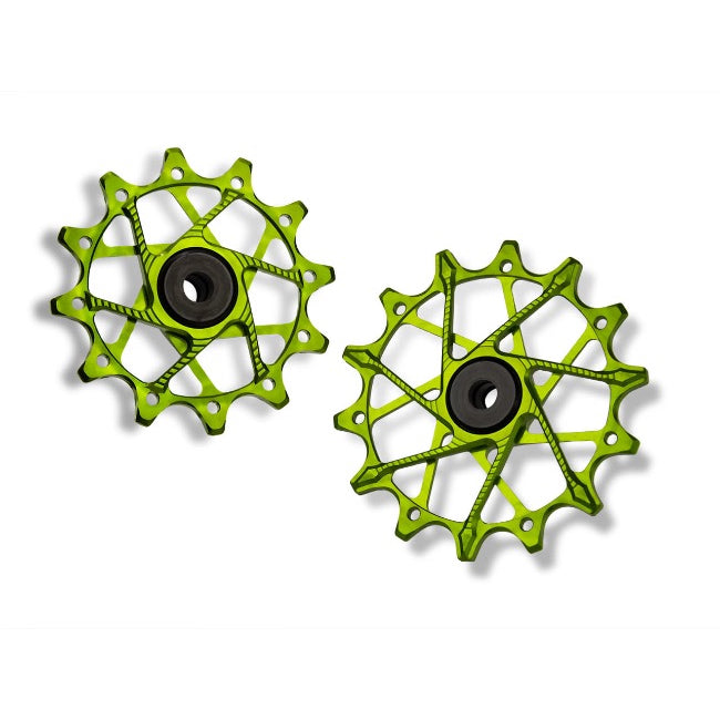 Poleas Garbaruk para SRAM 12T+14T (11/12 vel., jaula estándar)