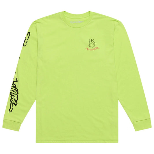 Playera Manga Larga Troy Lee Designs Peace Out Glo Yellow