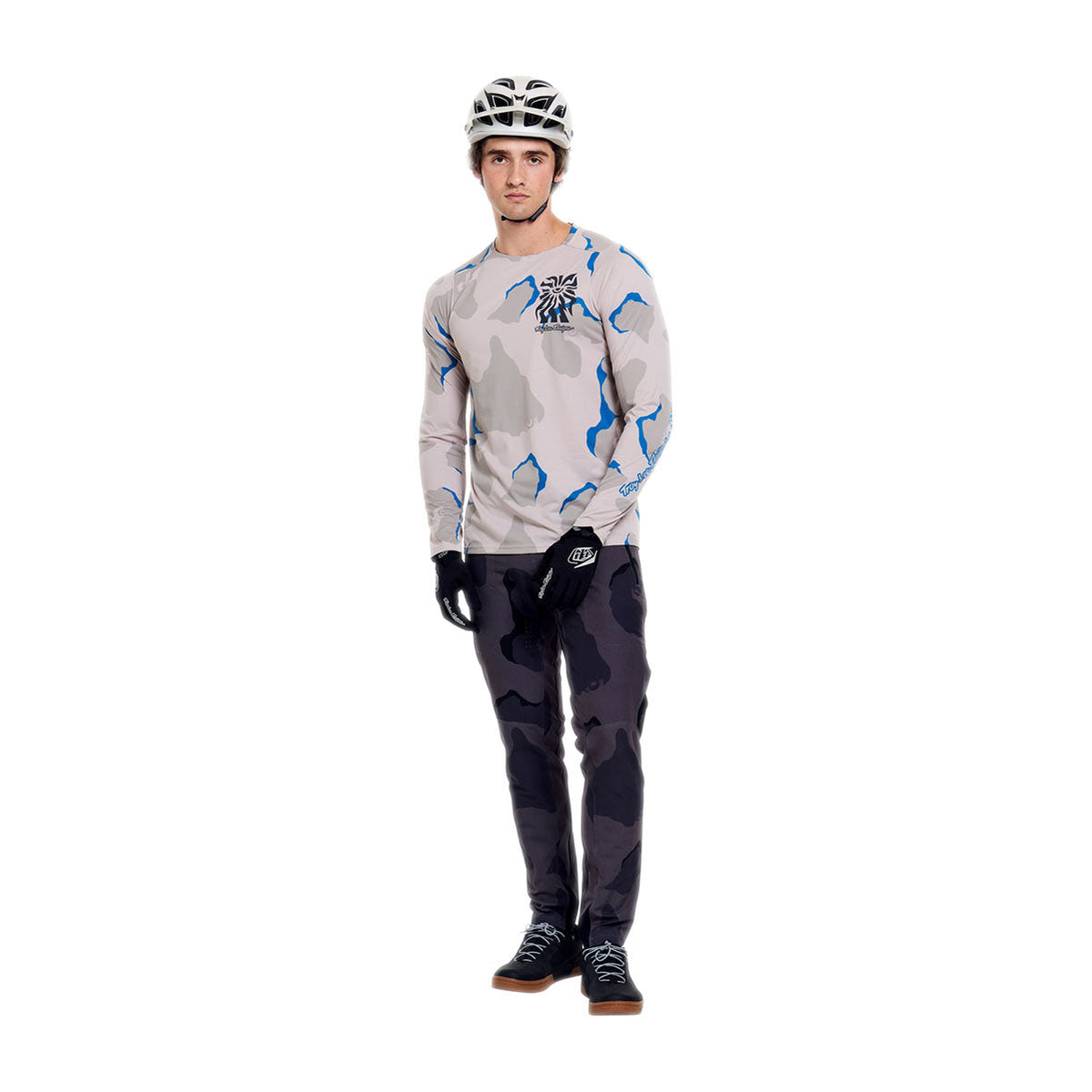 Jersey manga larga para MTB Skyline Pro; Flow Camo Pumice