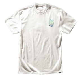 Playera Manga Corta Troy Lee Designs Peace Out White / Blue