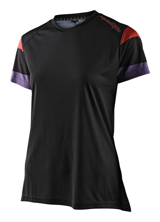 Jersey para mujer Troy Lee Designs Lilium manga corta MTB Rugby Black