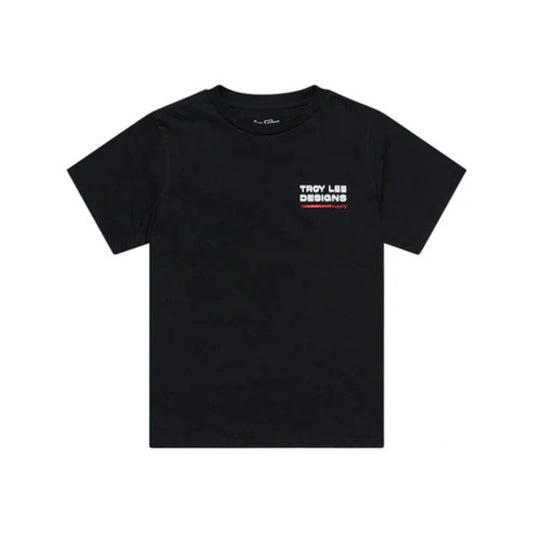 Playera Manga Corta para niño Troy Lee Designs Factory Black