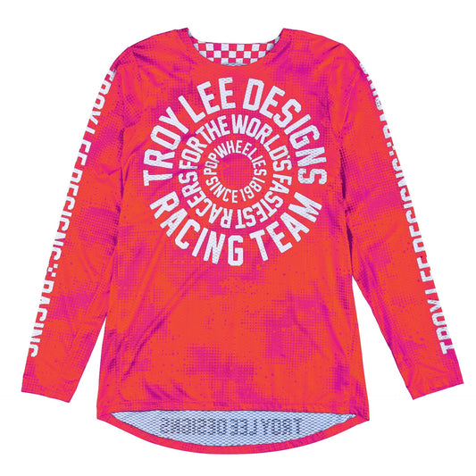 Jersey Gp Pro Air para niño Troy Lee Designs Carlsbad 97 Orange Pink