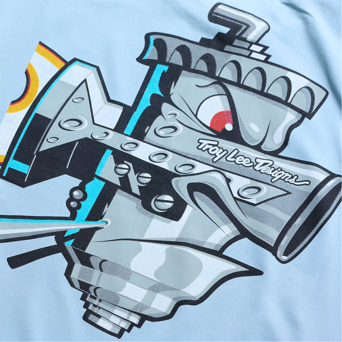 Playera juvenil manga larga para MTB Ruckus Ride; Carbs Dawn Blue