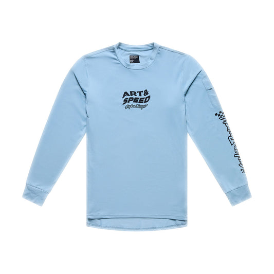 Playera manga larga para MTB Ruckus Ride; Waves Dawn Blue