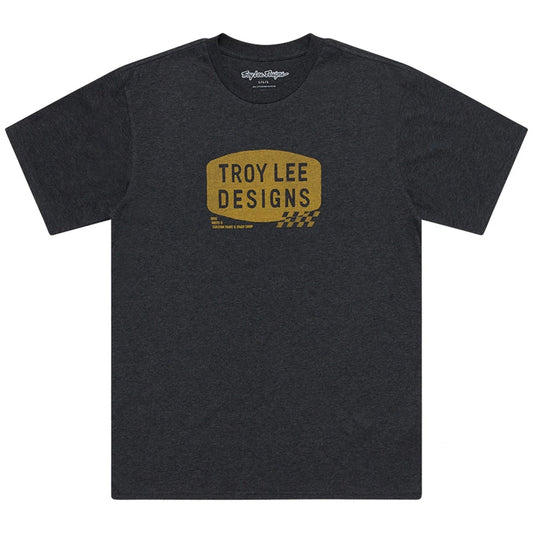 Playera Manga Corta Troy Lee Designs Stamp Black Heather