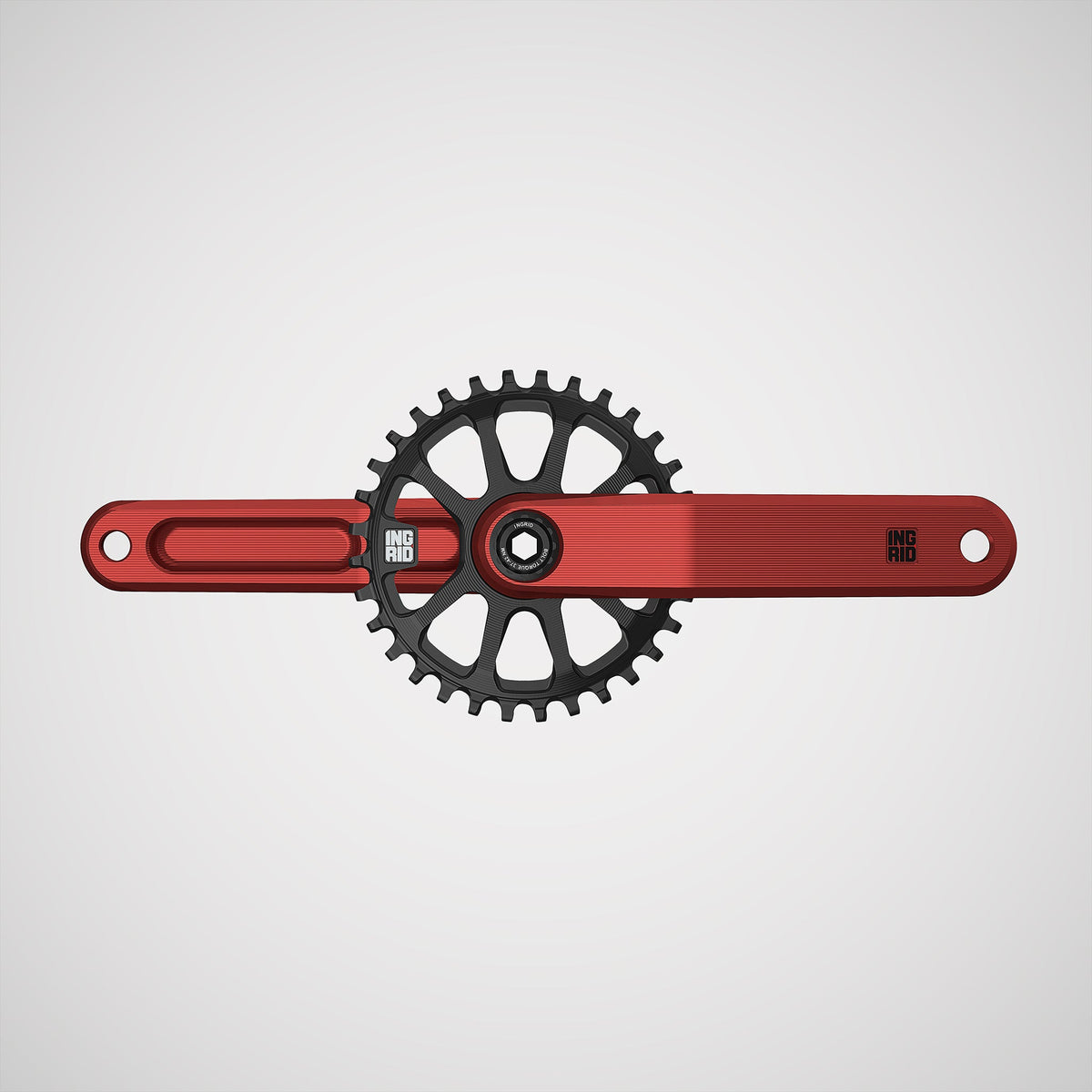 INGRID Crankset CRS-G, talla M eje L141, Rojo (incluye herramienta)
