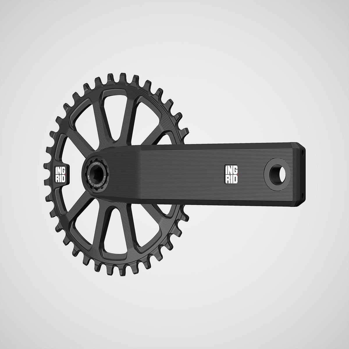 INGRID Crankset CRS-X, talla L eje L136, Titanio