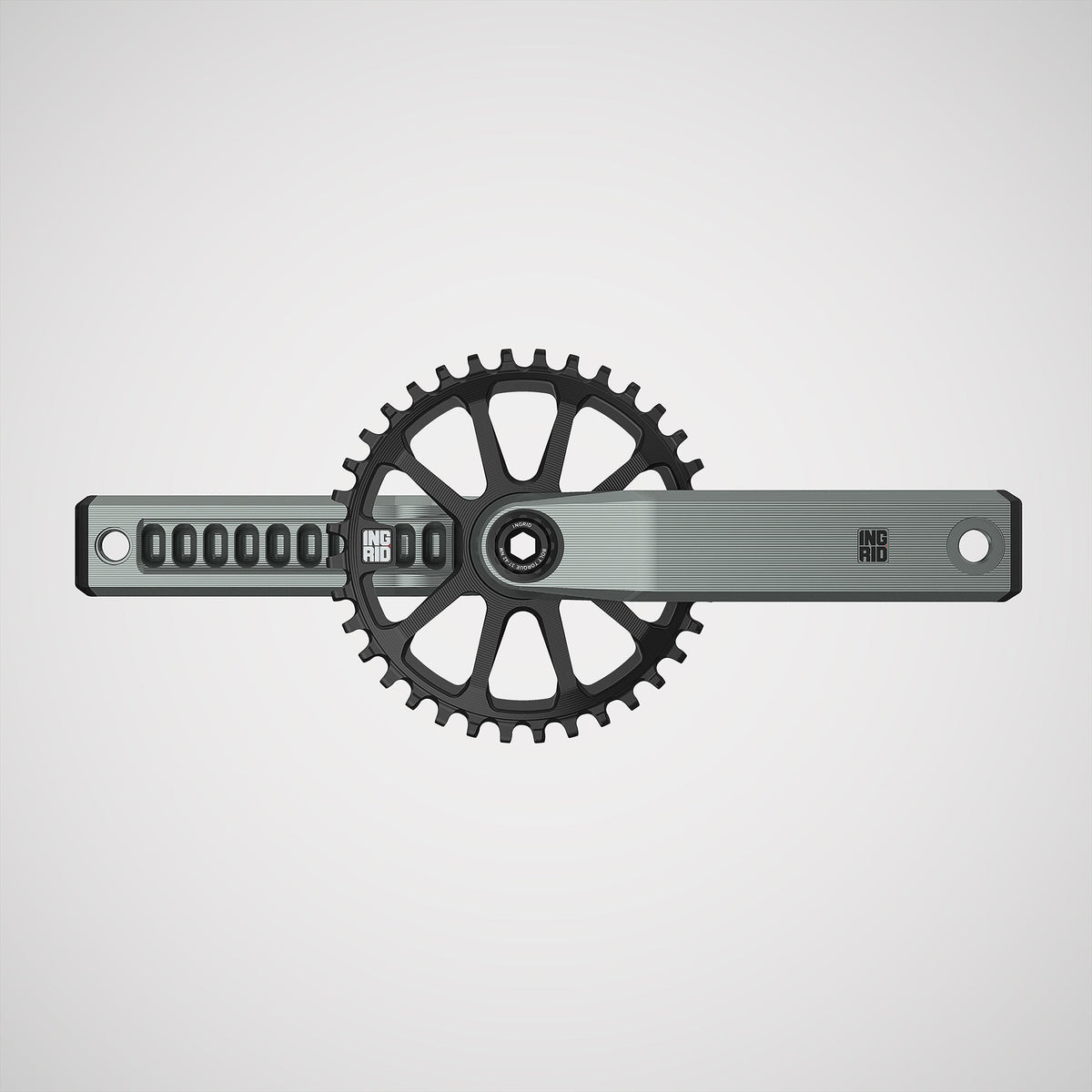 INGRID Crankset CRS-X, talla L eje L136, Titanio