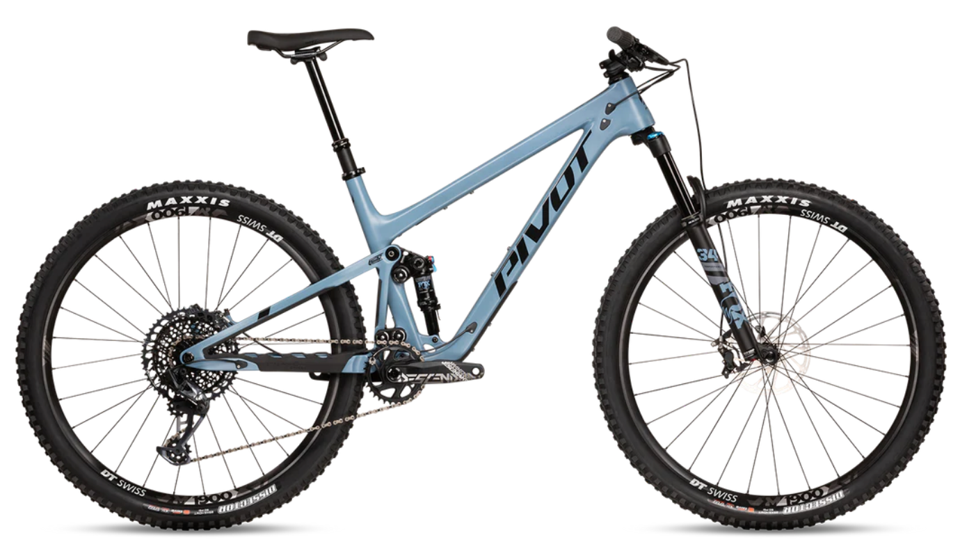 BICICLETA DE MONTAÑA DOBLE SUSPENSIÓN PIVOT TRAIL 429 RIDE GX/X01 PACIFIC BLUE TRAIL BUILD 29"