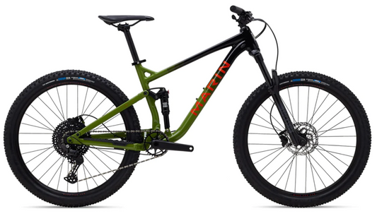 BICICLETA DE MONTAÑA DOBLE SUSPENSIÓN RIFT ZONE 1 27.5" VERDE  MARIN BIKES