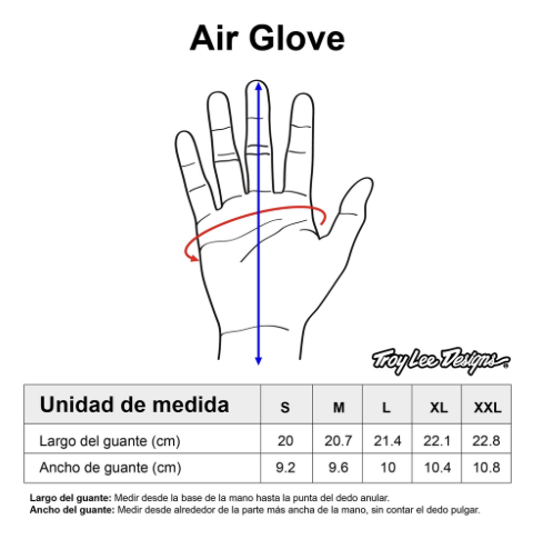 Guantes Air Glove Radian Red