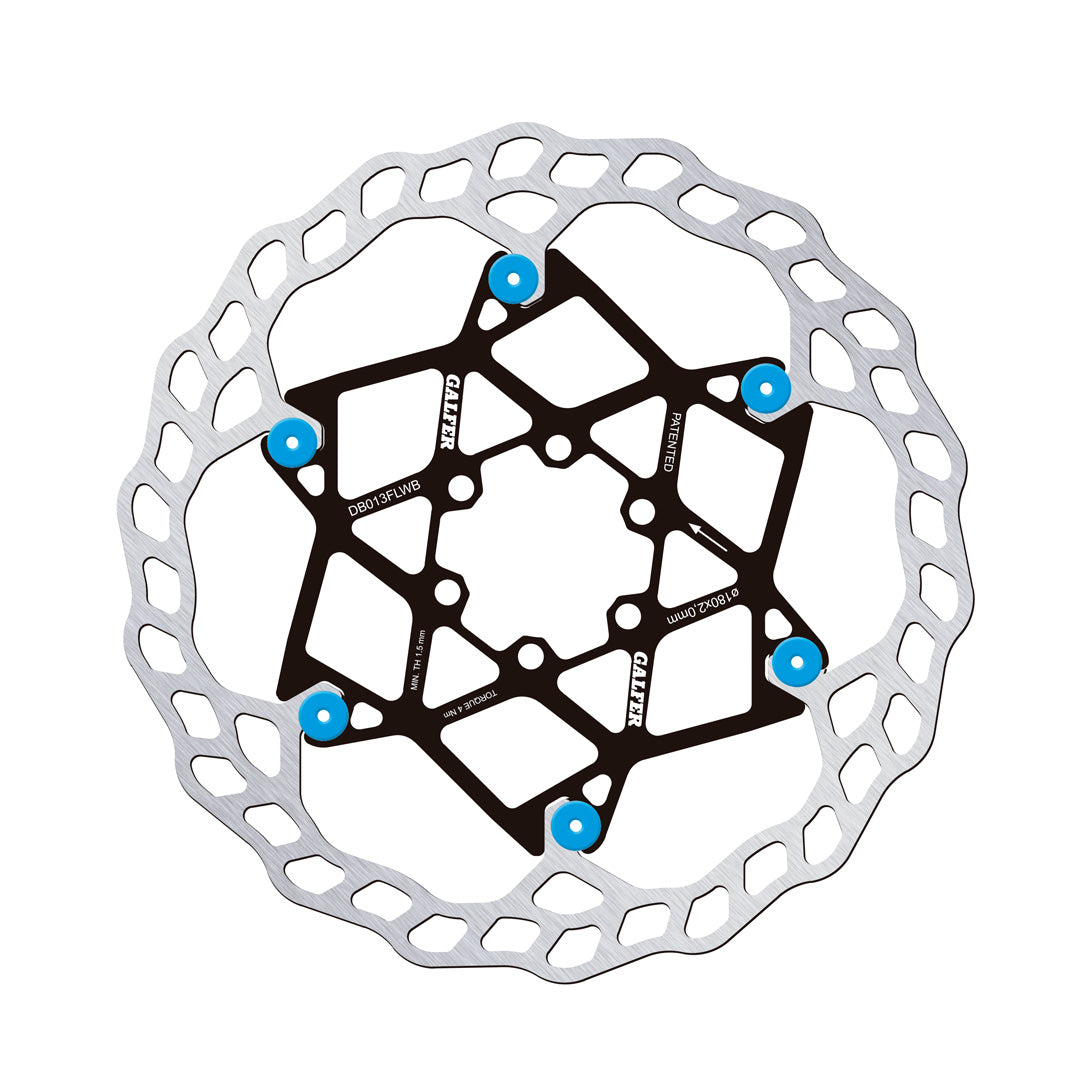 Rotor Galfer Wave Flotante 180mm Blue Pins