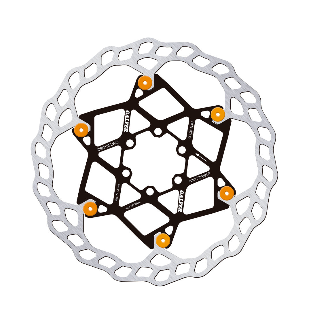 Rotor Galfer Wave Flotante 180mm Orange Pins