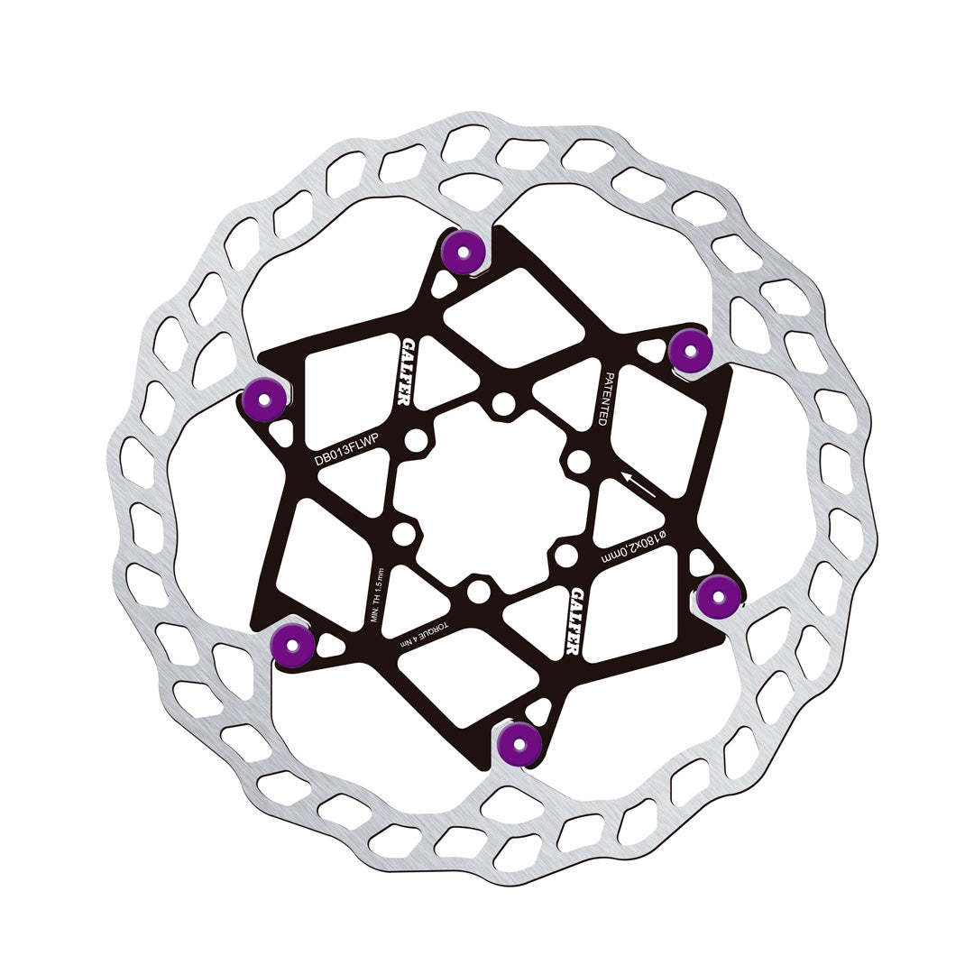 Rotor Galfer Wave Flotante 180mm Purple Pins