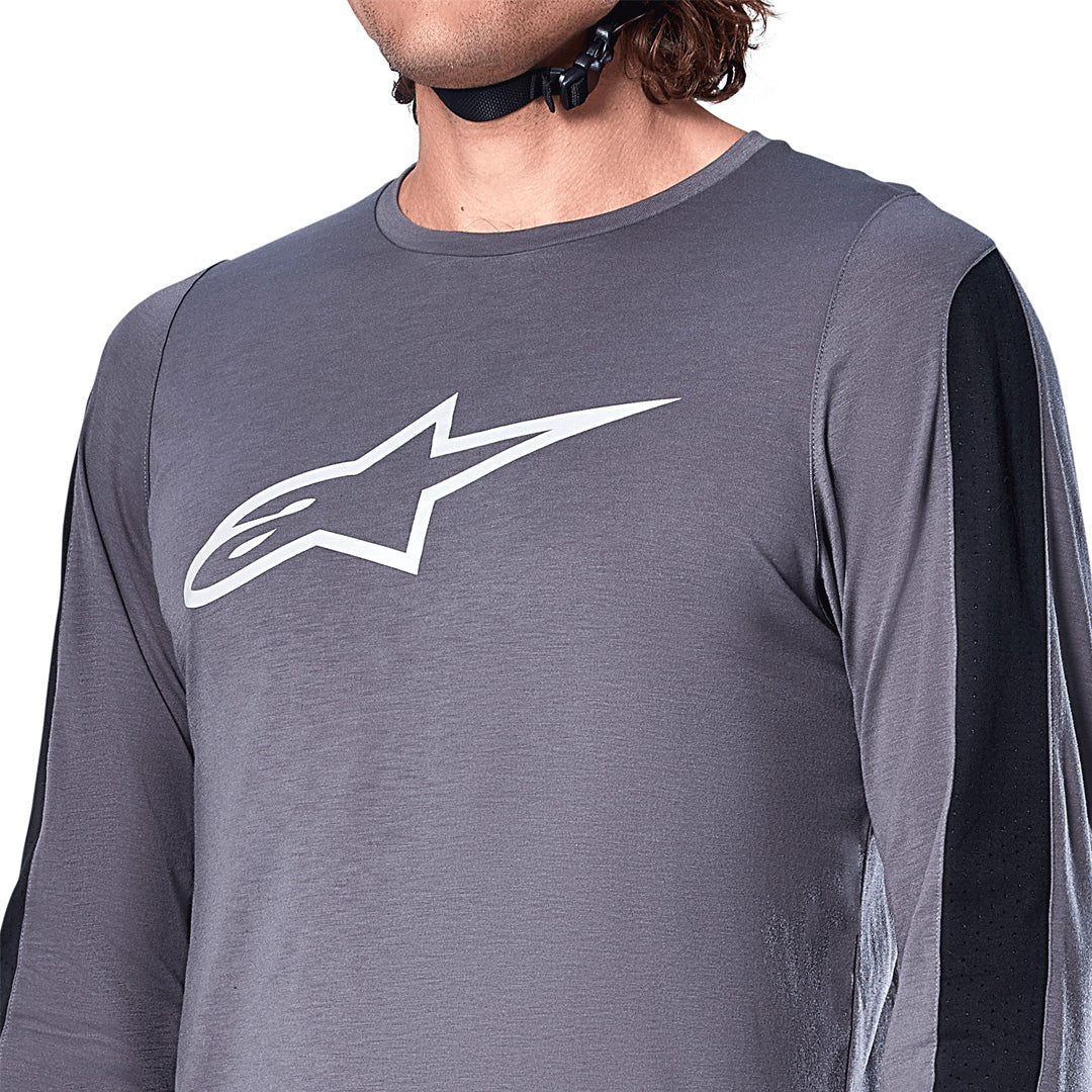 Jersey A-Dura DRI ASTAR Gris Oscuro - Manga Larga Alpinestars